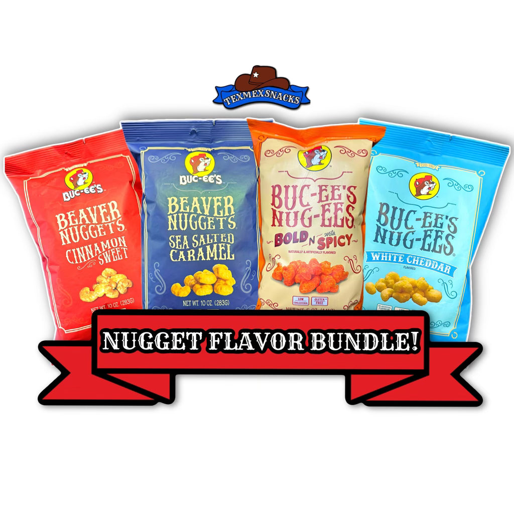 Buc-ee's Beaver Nug-ees (nuggets) Snack Bundle (4pc)